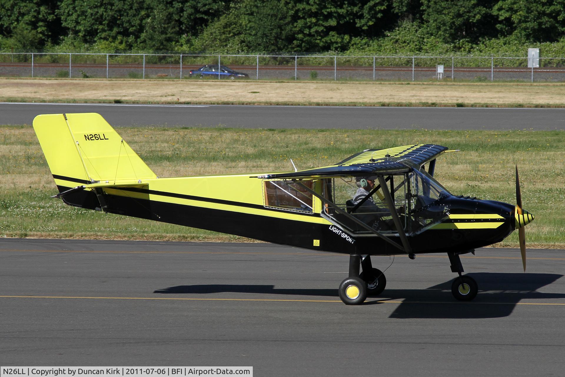 N26LL, 2007 Rans S-6ES Coyote II C/N 11021468, Taxiing out for a full length take-off!