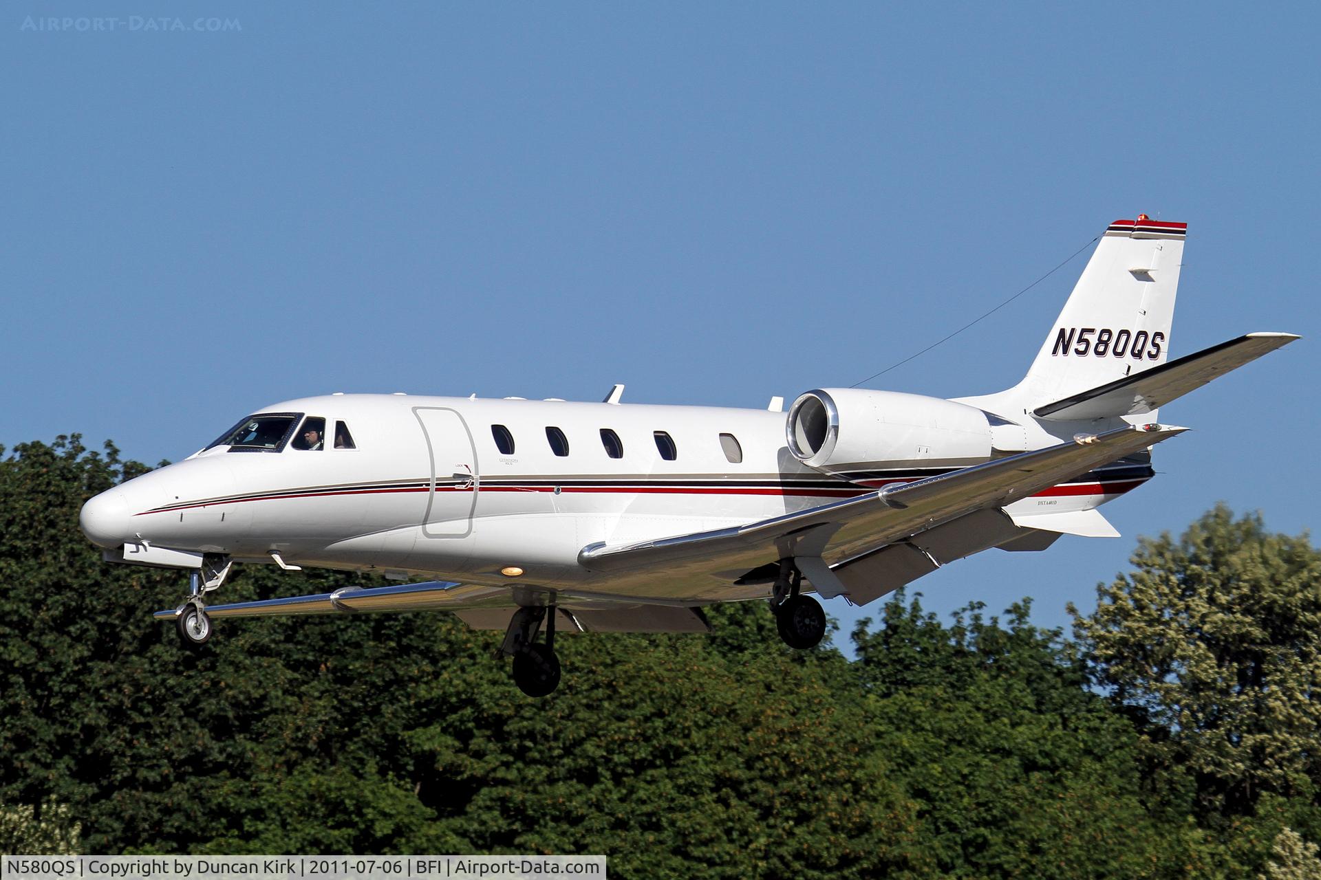 N580QS, 2007 Cessna 560XL C/N 560-5741, NetJets an all too common sight!