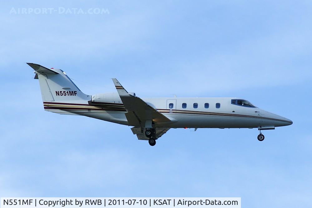 N551MF, 1981 Gates Learjet 55 Longhorn C/N 15, Landing 12R