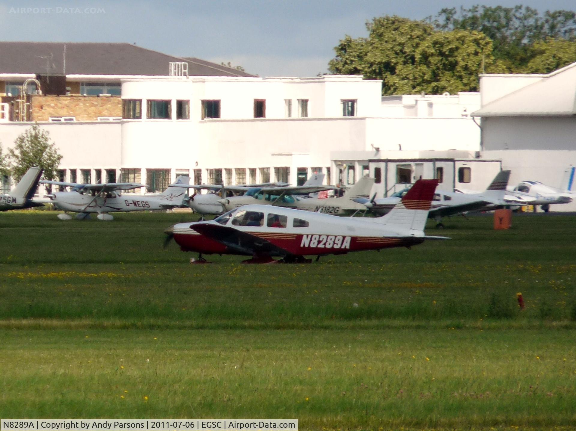 N8289A, 1980 Piper PA-28-161 Cherokee Warrior II C/N 28-8116072, Shot quickly departing Cambridge (thus the poor quality)