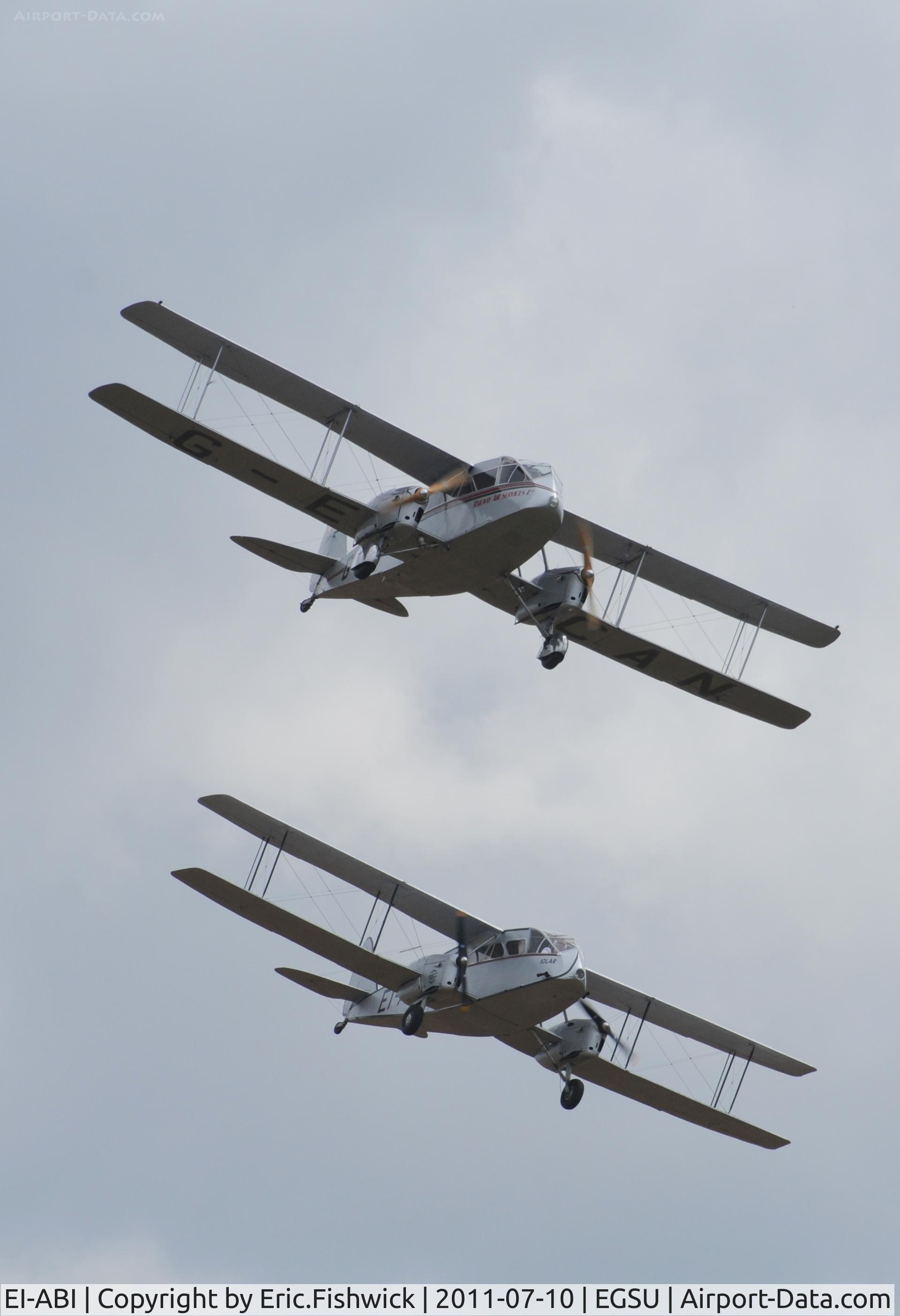 EI-ABI, 1936 De Havilland DH-84 Dragon 2 C/N 6105, EI-ABI and  at Flying Legends Air Show, July 2011