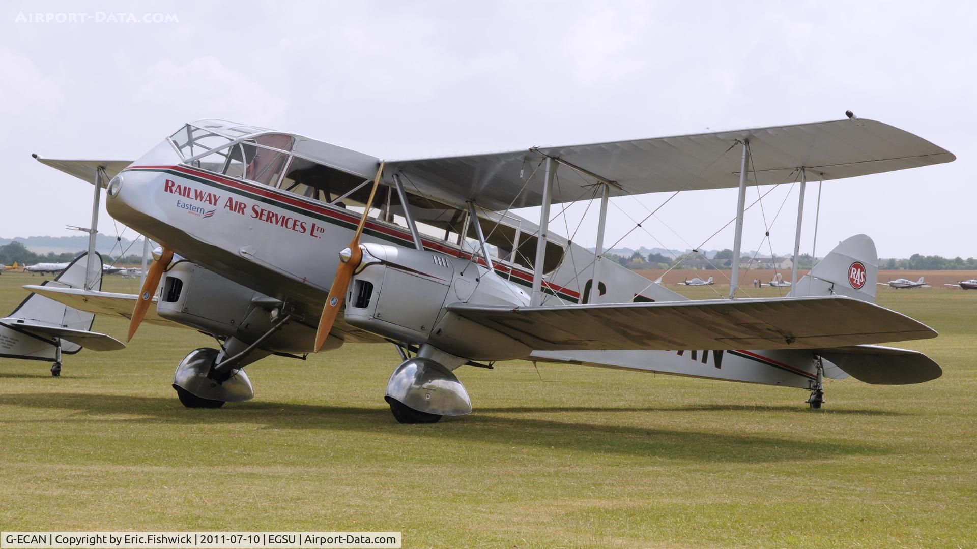 G-ECAN, 1943 De Havilland Australia DH-84 Dragon 3 C/N DHA2048, G-ECAN  at Flying Legends Air Show, July 2011