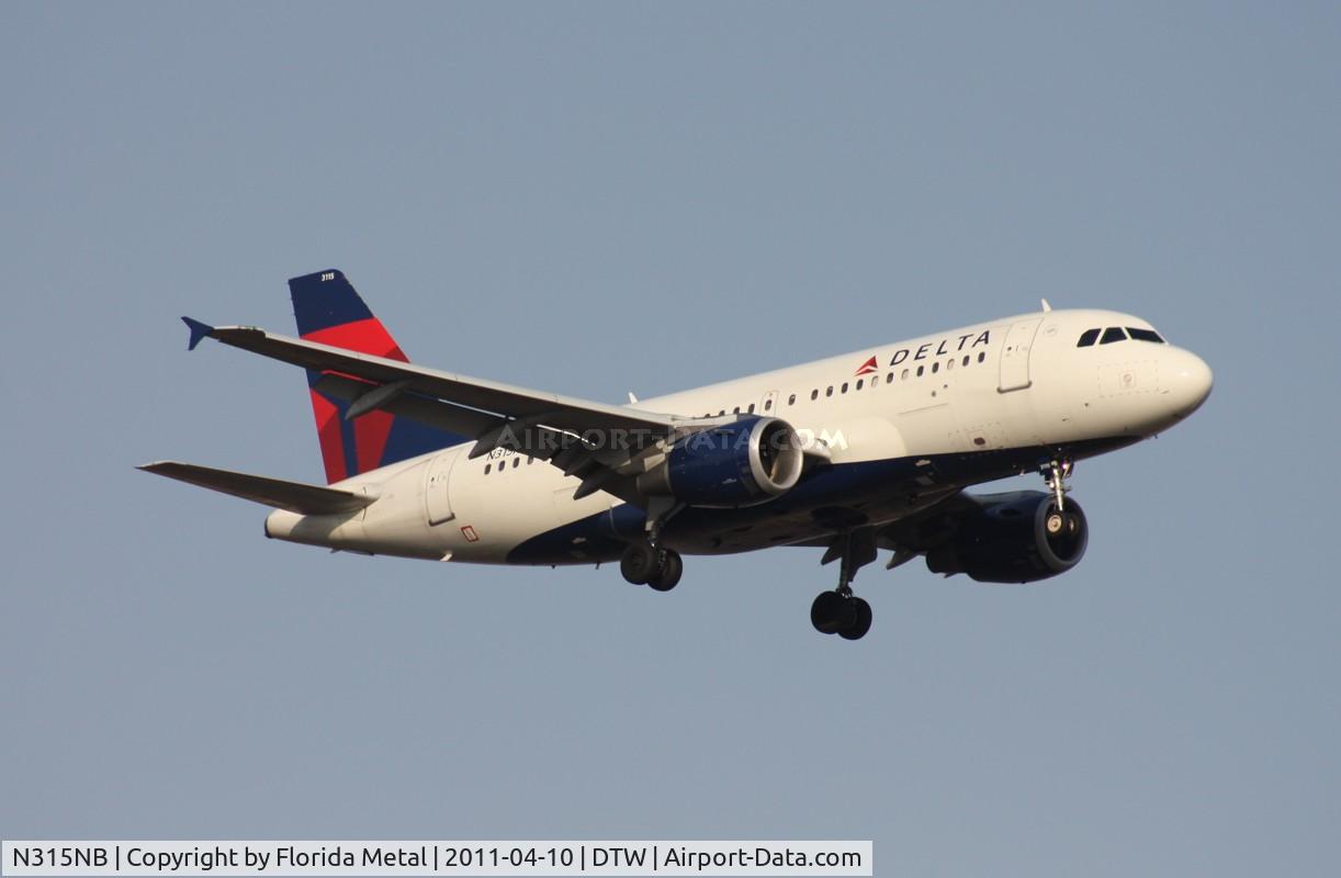 N315NB, 2000 Airbus A319-114 C/N 1230, Delta A319