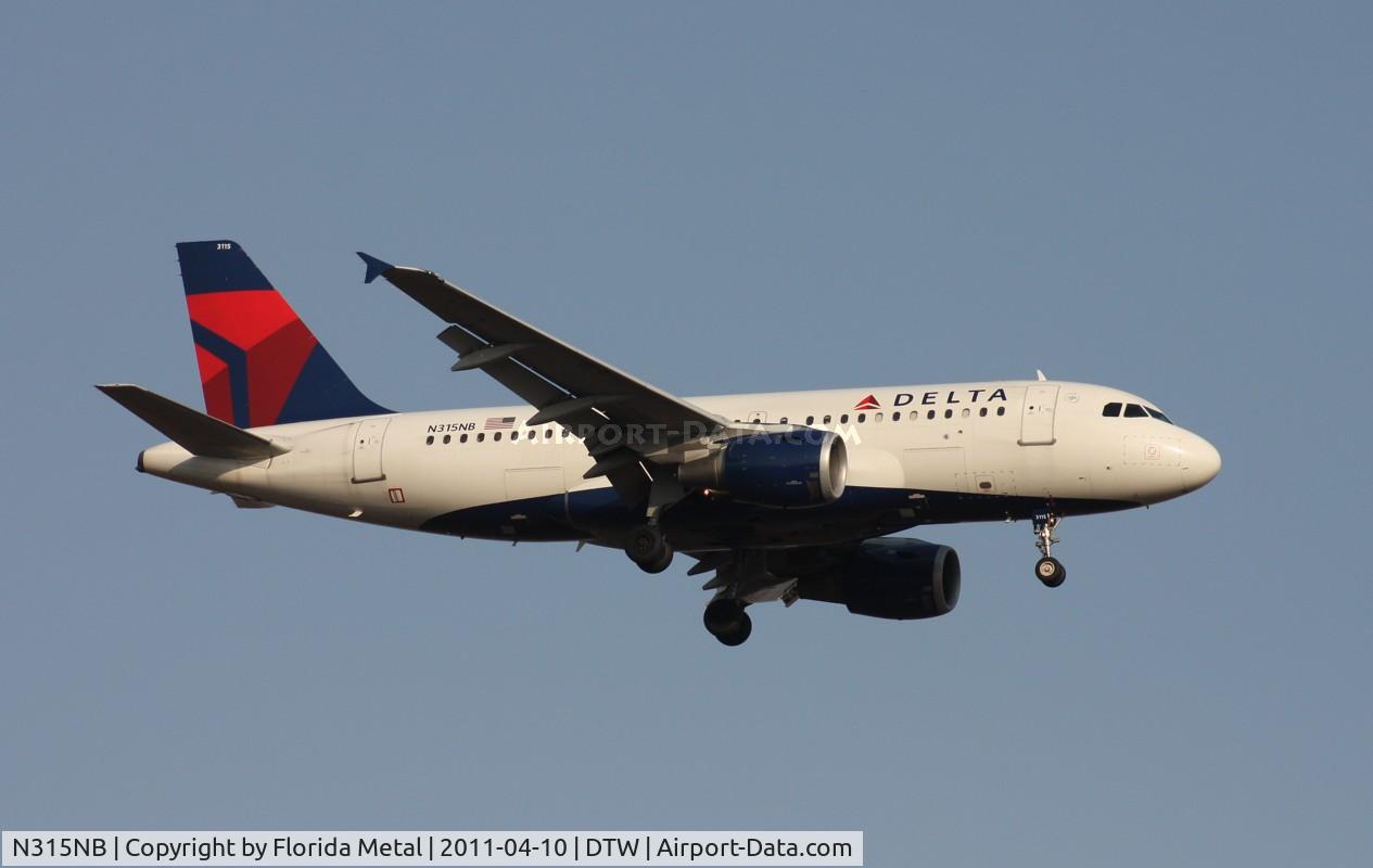 N315NB, 2000 Airbus A319-114 C/N 1230, Delta A319