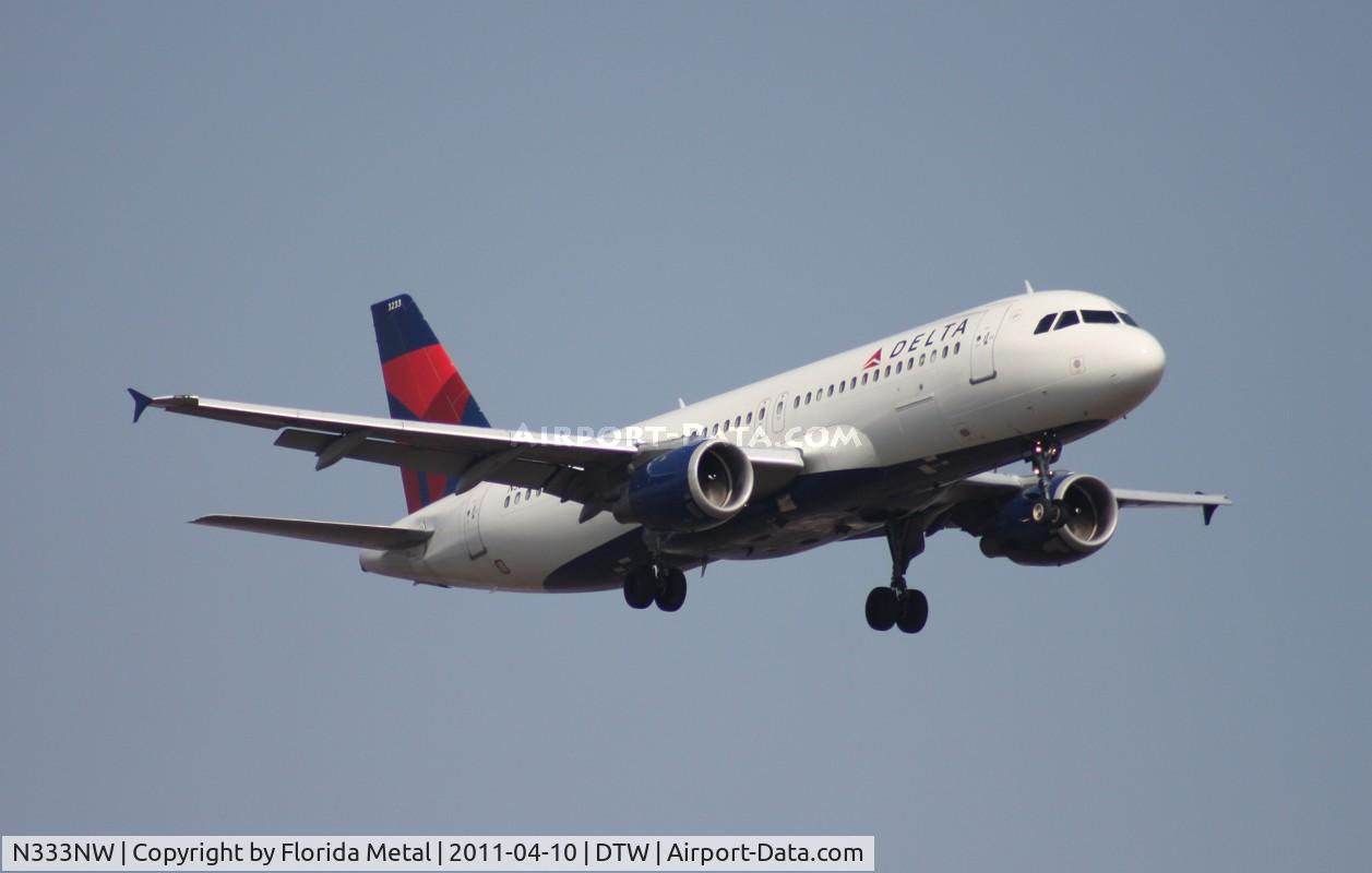 N333NW, 1992 Airbus A320-211 C/N 329, Delta A320