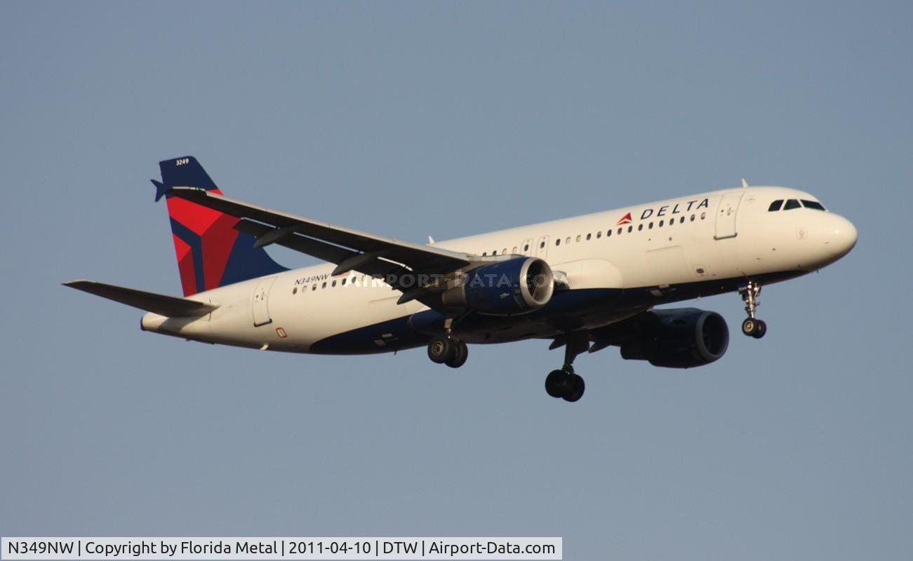 N349NW, 1993 Airbus A320-212 C/N 417, Delta A320