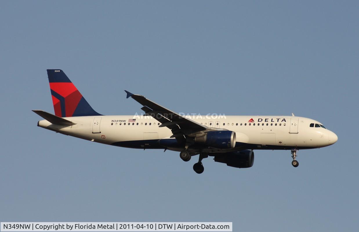 N349NW, 1993 Airbus A320-212 C/N 417, Delta A320