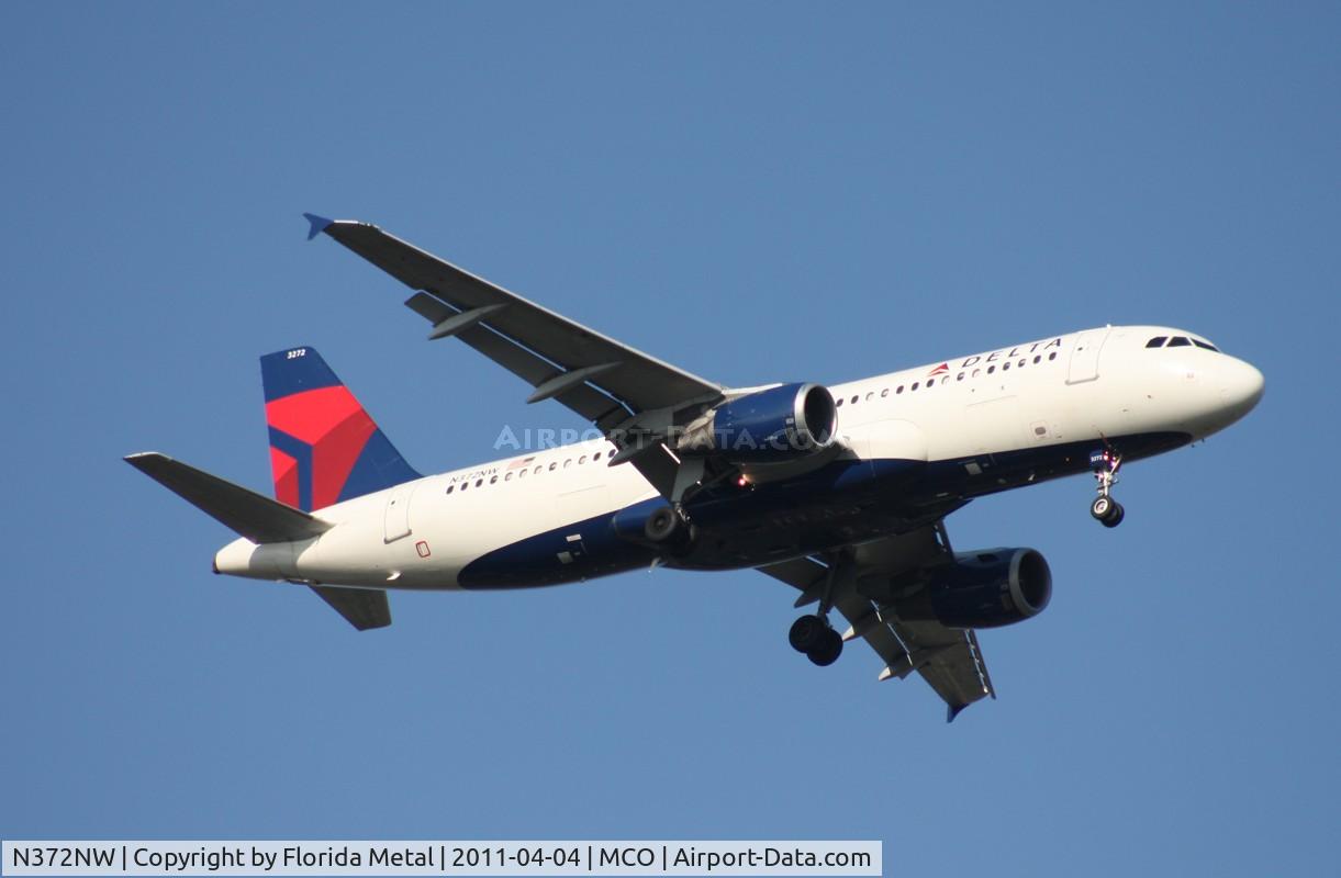 N372NW, 2001 Airbus A320-212 C/N 1633, Delta A320