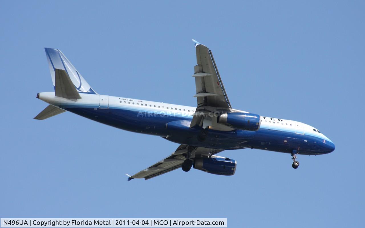 N496UA, 2002 Airbus A320-232 C/N 1845, United A320