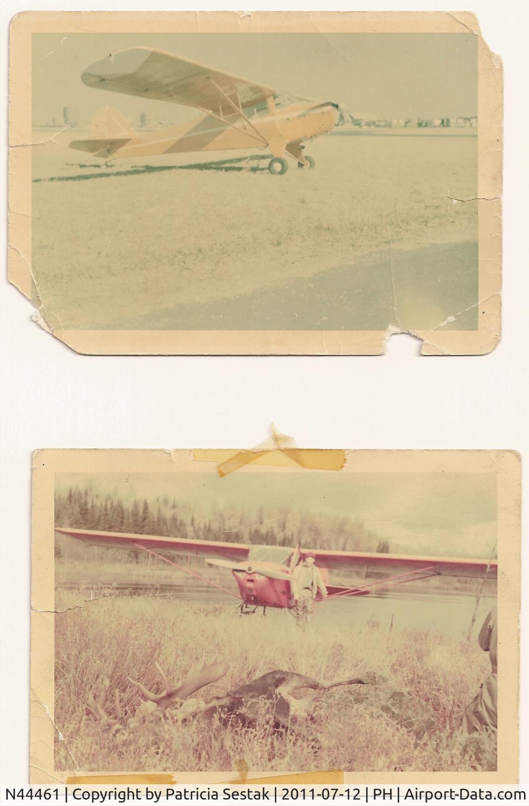 N44461, 1946 Taylorcraft BC12-D C/N 10261, Taken Phila in 1960
Thaen in Canada 1958