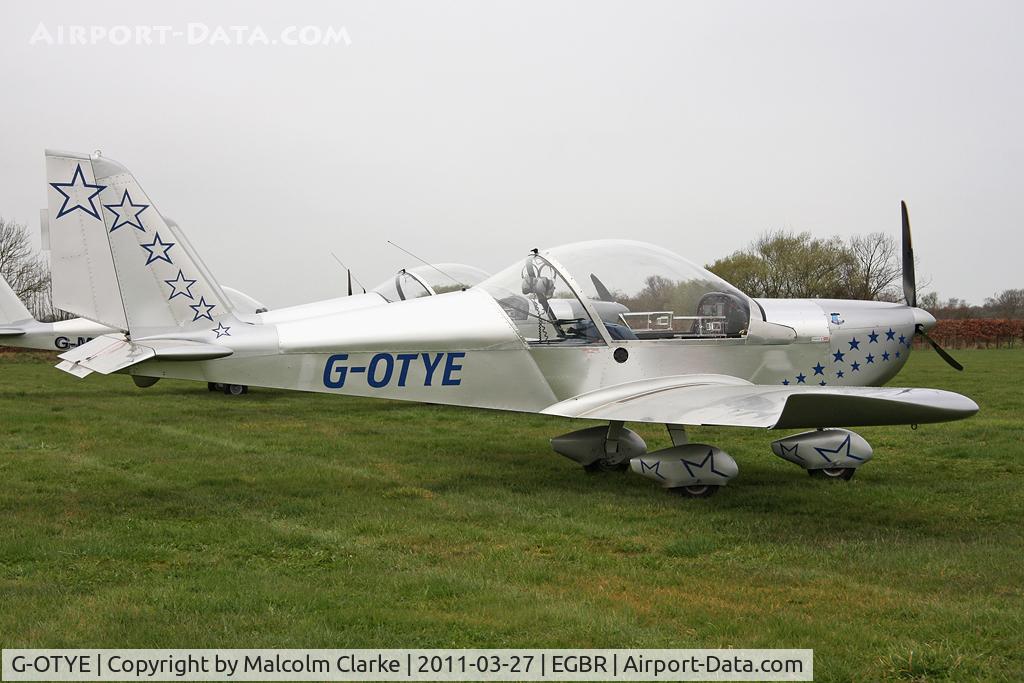 G-OTYE, 2002 Aerotechnik EV-97 Eurostar C/N PFA 315-13858, Aerotechnik EV-97 Eurostar at Breighton Airfield in March 2011.