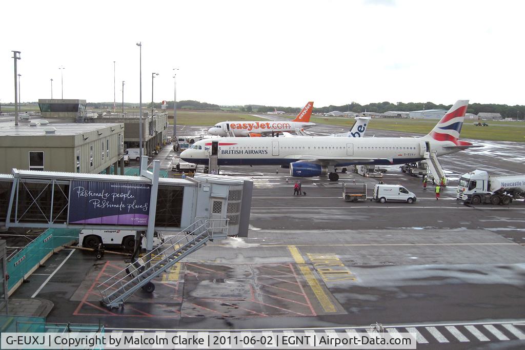 G-EUXJ, 2007 Airbus A321-231 C/N 3081, Airbus A321-231 at Newcastle Airport in June2011.