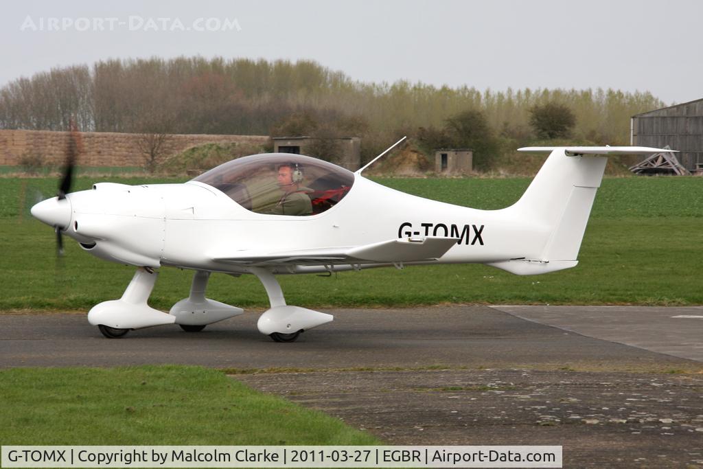 G-TOMX, 2009 Dyn'Aero MCR-01 VLA Sportster C/N PFA 301-14624, Dyn'Aero MCR-01 at Breighton Airfield in March 2011.