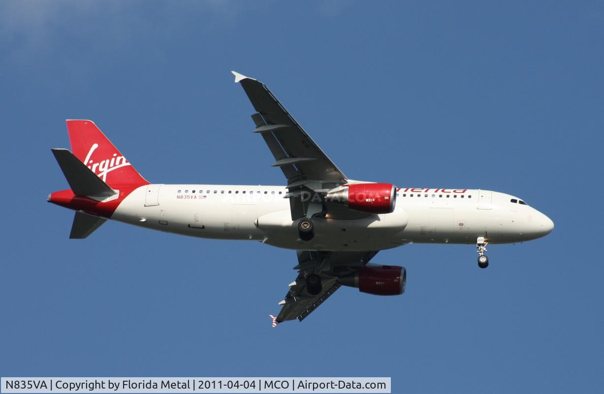N835VA, 2010 Airbus A320-214 C/N 4448, Virgin America A320