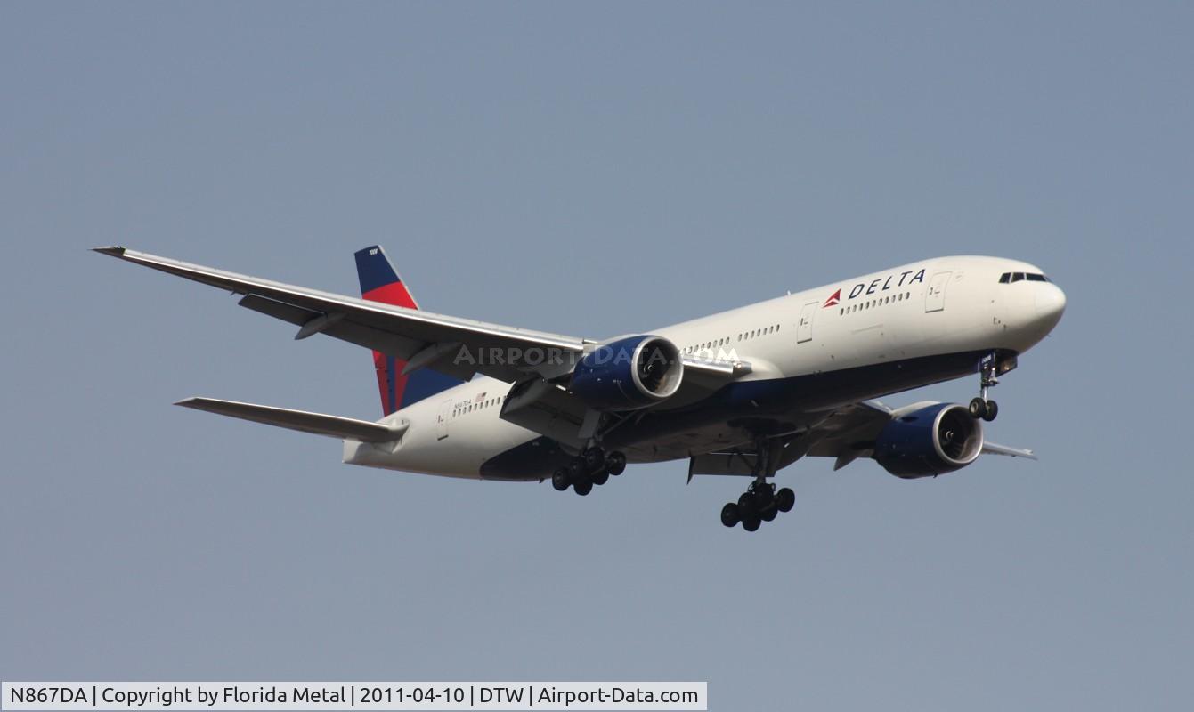 N867DA, 2002 Boeing 777-232 C/N 29743, Delta 777