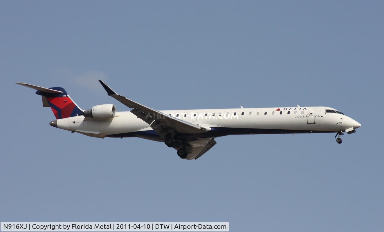 N916XJ, 2008 Bombardier CRJ-900ER (CL-600-2D24) C/N 15154, Mesaba CRJ-900