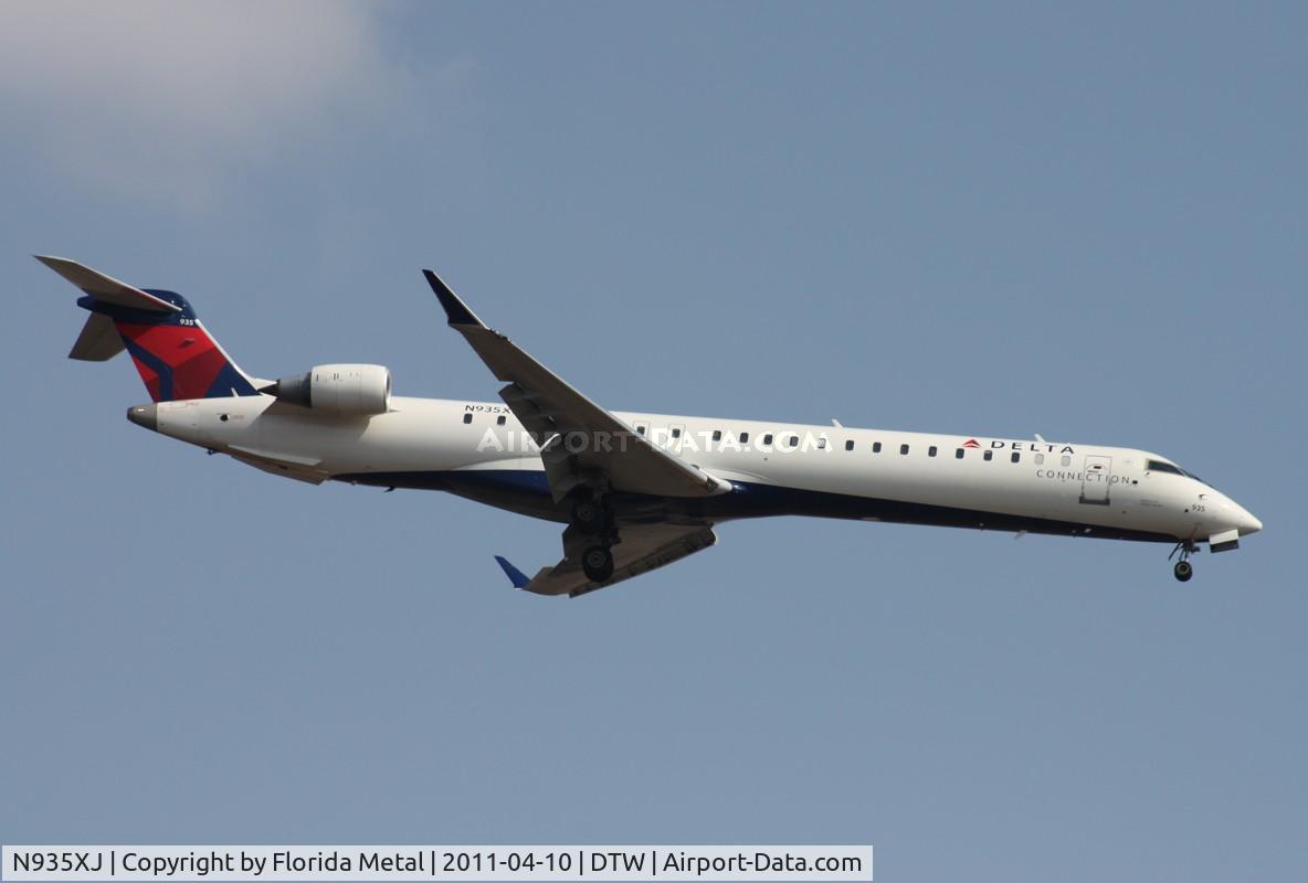 N935XJ, 2008 Bombardier CRJ-900ER (CL-600-2D24) C/N 15199, Mesaba CRJ-900
