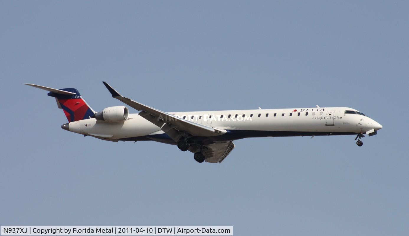 N937XJ, 2008 Bombardier CRJ-900ER (CL-600-2D24) C/N 15210, Mesaba CRJ-900