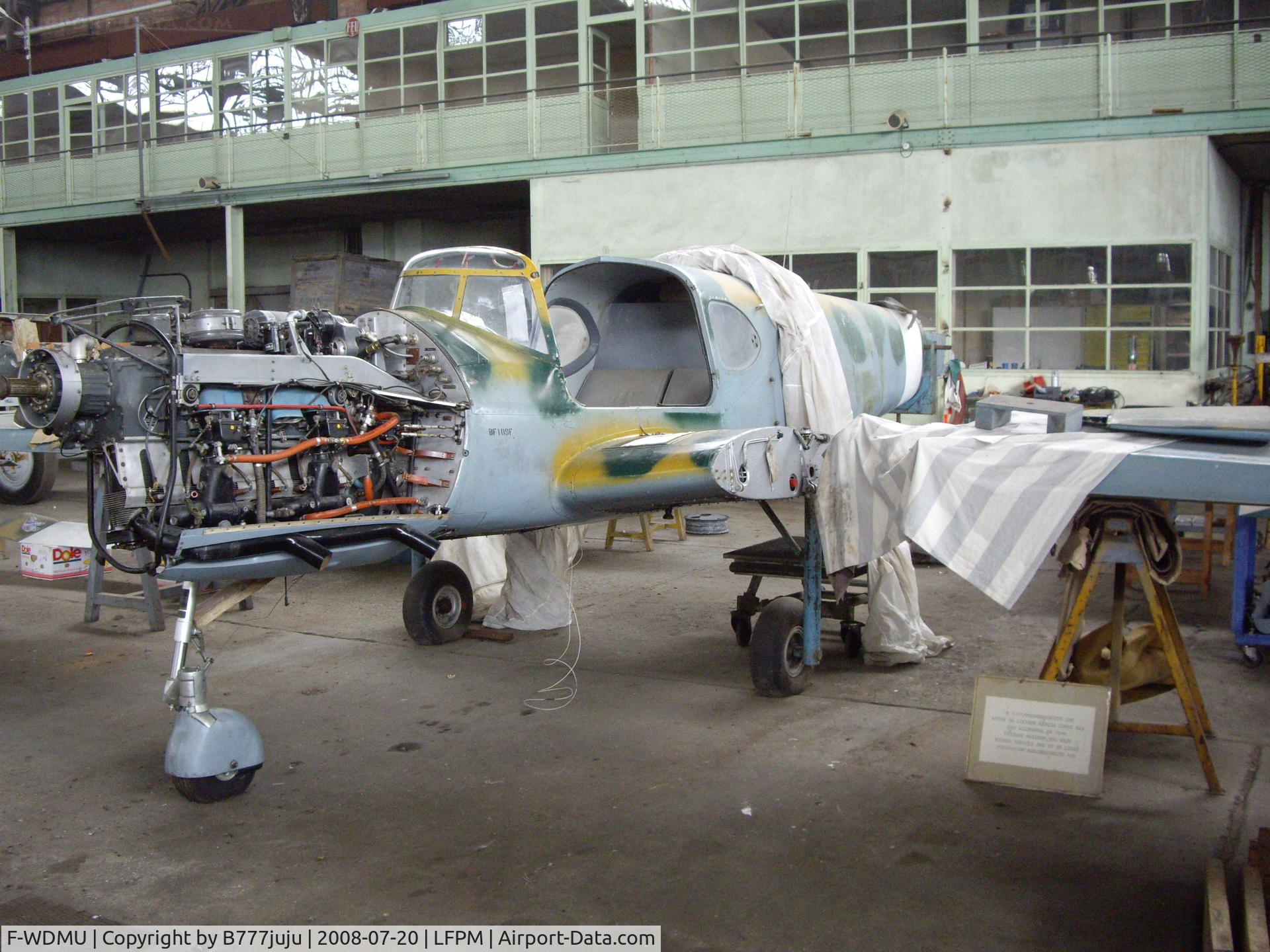 F-WDMU, Nord 1101 Noralpha C/N 132, on restoration at Réaux