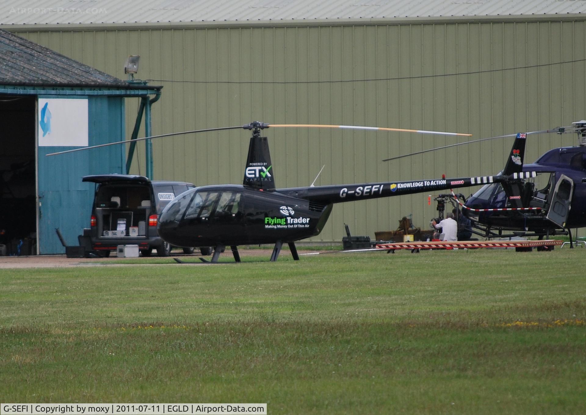 G-SEFI, 2003 Robinson R44 Raven II C/N 10147, Robinson R44 Raven II, ex N75271 at Denham