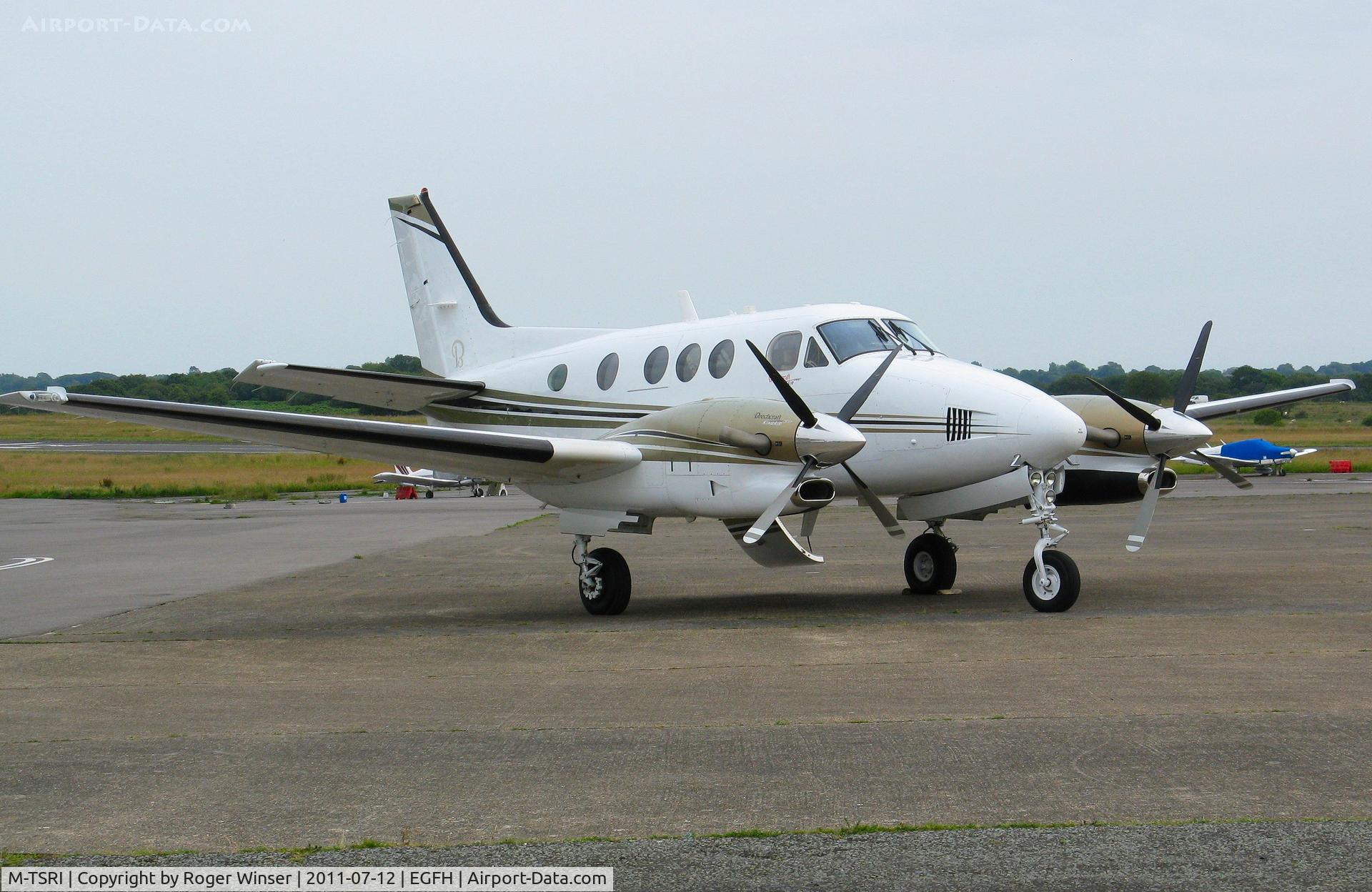 M-TSRI, 2006 Raytheon C90GT King Air King Air C/N LJ-1795, King Air operated by Timpson. De-registered and M-TSRI applied to C90GTI King Air s/n LJ-2033 on 11/01/2012.