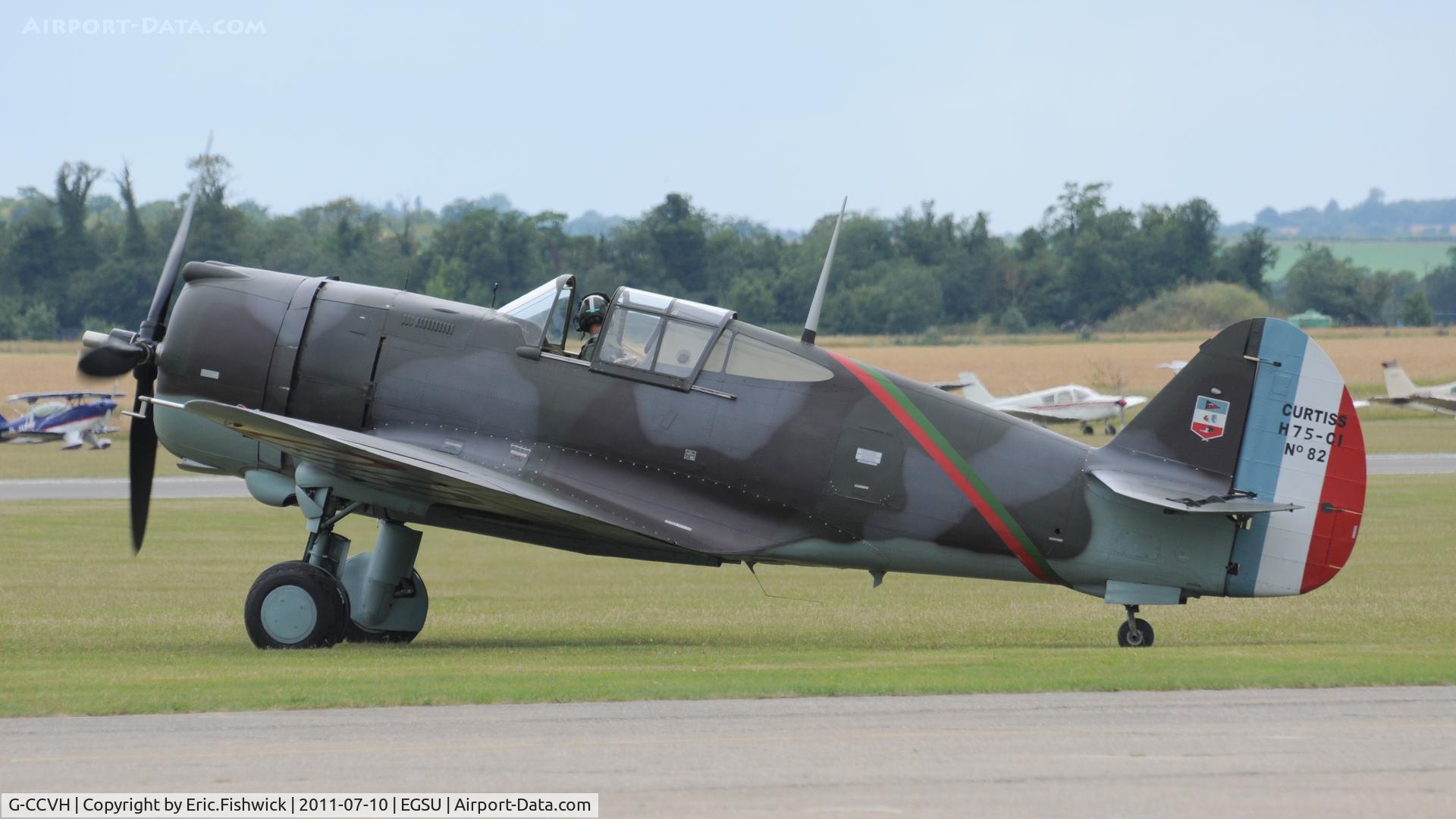 G-CCVH, 1939 Curtiss H-75A-1 C/N 12881, 1. G-CCVH Hawk at another excellent Flying Legends Air Show (July 2011)