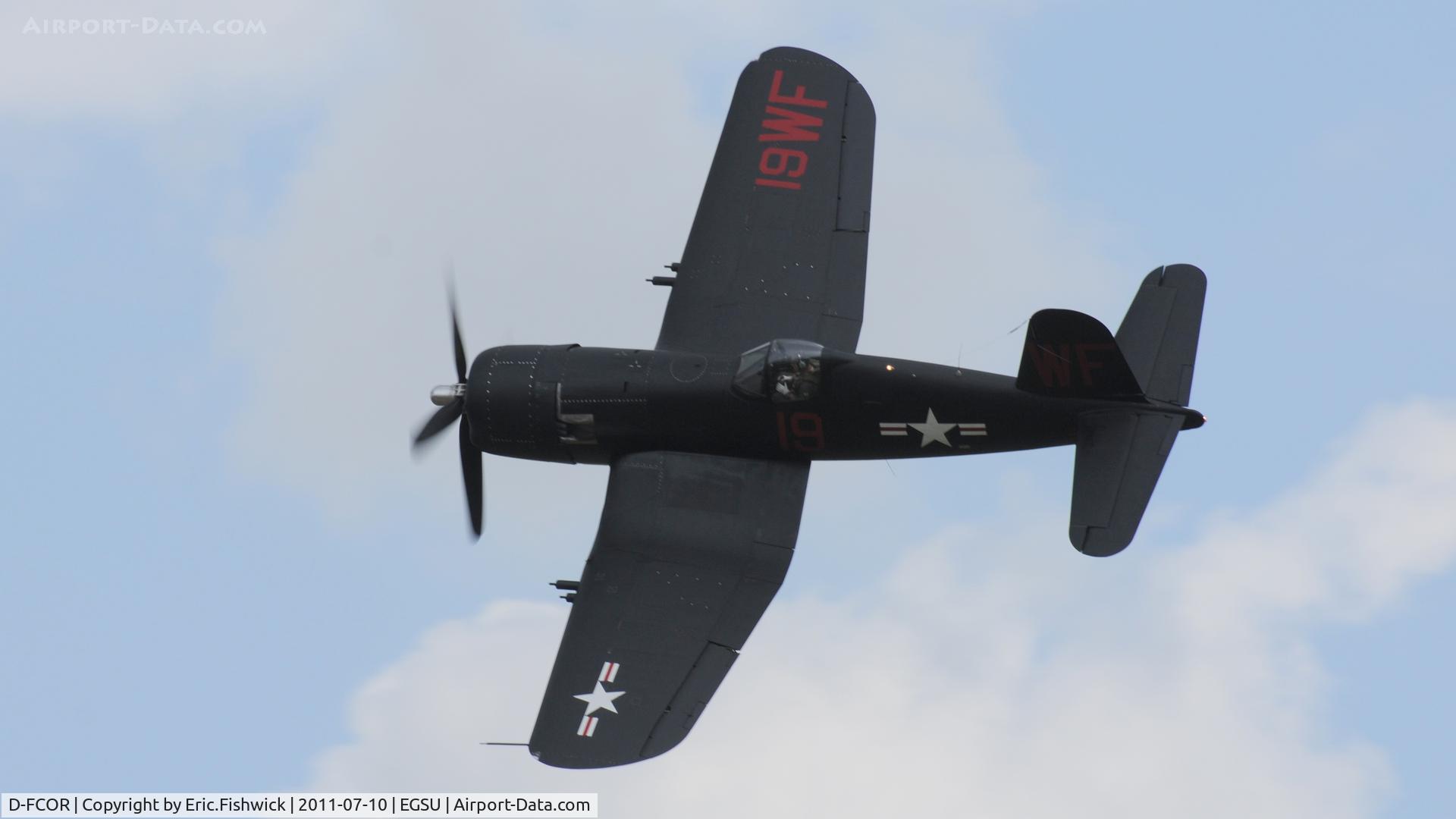 D-FCOR, 1950 Vought F4U-5NL Corsair C/N 124541, 41. D-FCOR - Corsair at another excellent Flying Legends Air Show (July 2011)