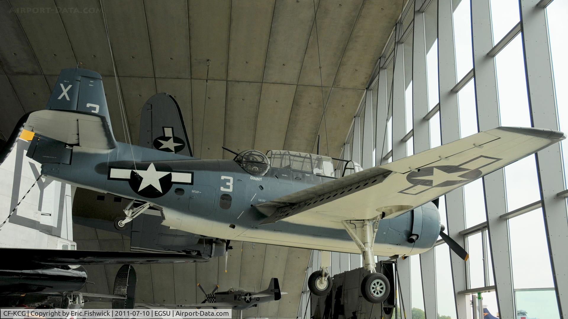 CF-KCG, Grumman TBM-3E Avenger C/N 2066, CF-KCG in The American Hanger at The Imperial War Museum, Duxford, U.K.
