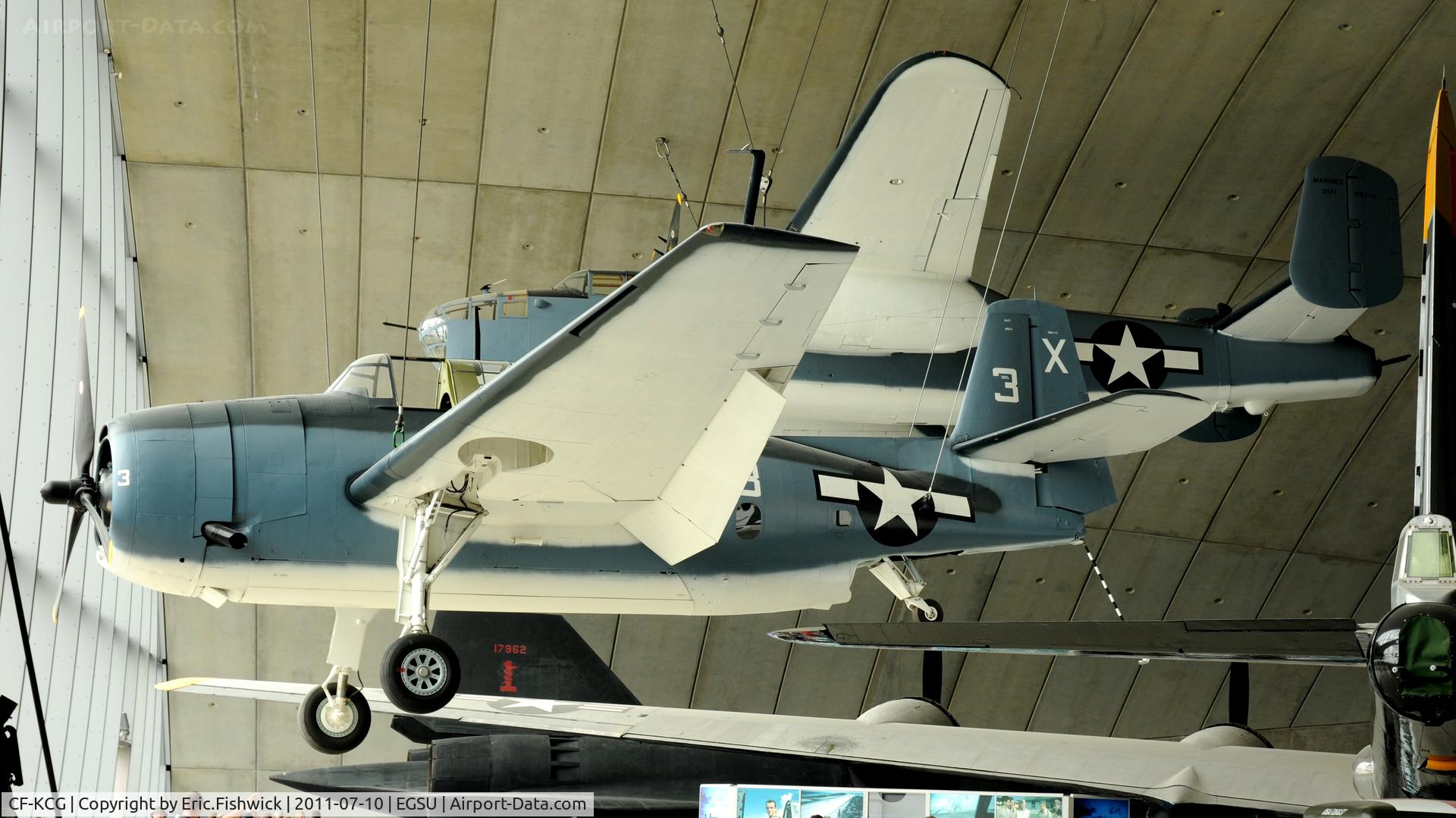 CF-KCG, Grumman TBM-3E Avenger C/N 2066, CF-KCG in The American Hanger at The Imperial War Museum, Duxford, U.K.