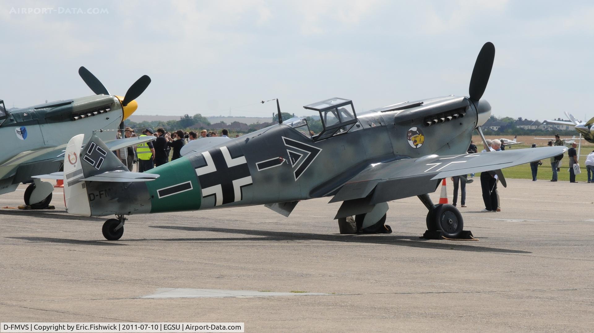 D-FMVS, Hispano HA-1112-M1L Buchon C/N 234, D-FMVS at another excellent Flying Legends Air Show (July 2011)