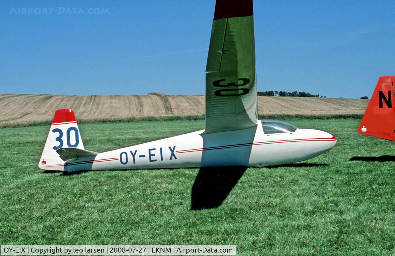 OY-EIX, 1965 Schleicher Ka-6CR Rhonsegler C/N 6413, EKNM Mors aerodrome Denmark 27.7.08