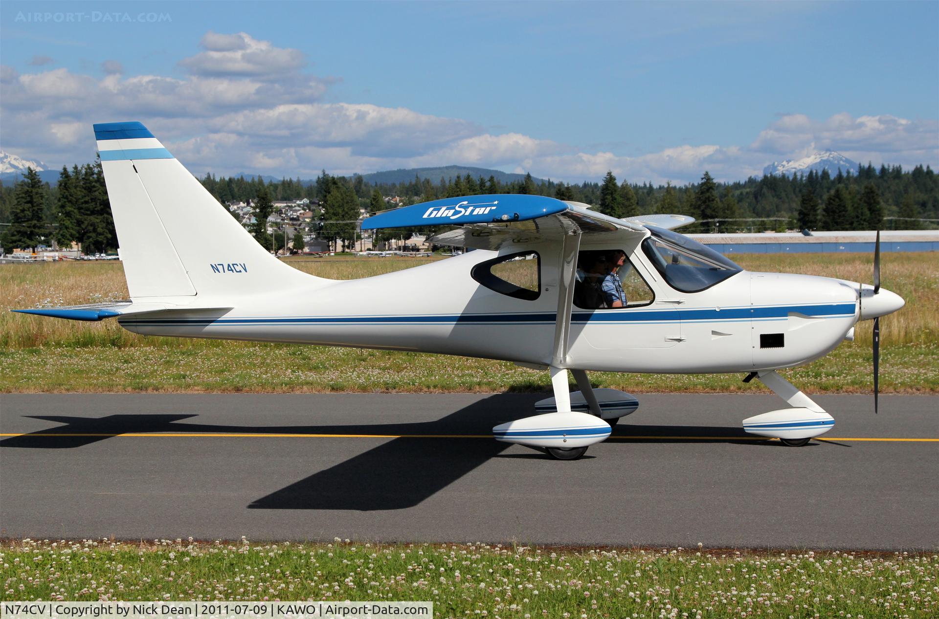 N74CV, 2000 Stoddard-Hamilton Glastar C/N 5603, KAWO/AWO
