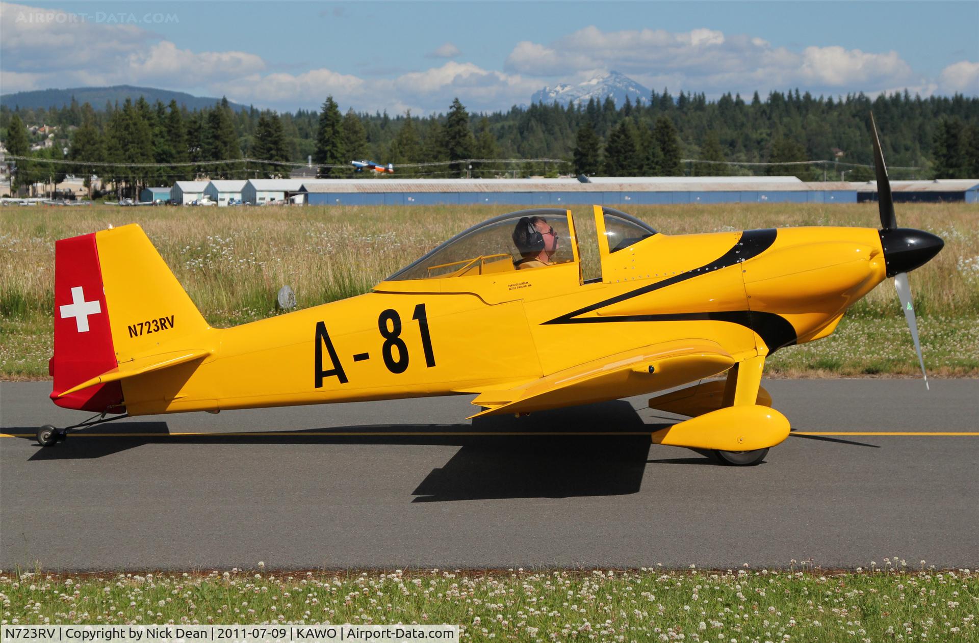 N723RV, 1981 Vans RV-3 C/N 727, KAWO/AWO