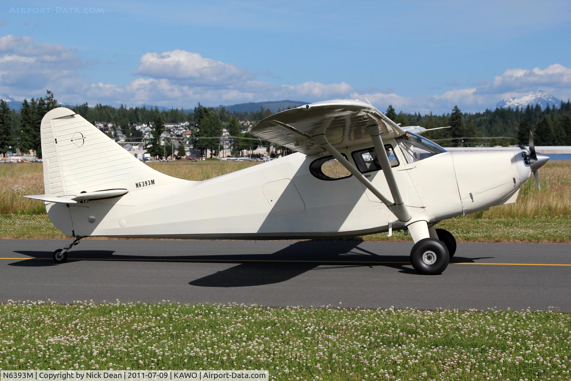 N6393M, 1948 Stinson 108-3 Voyager C/N 108-4393, KAWO/AWO