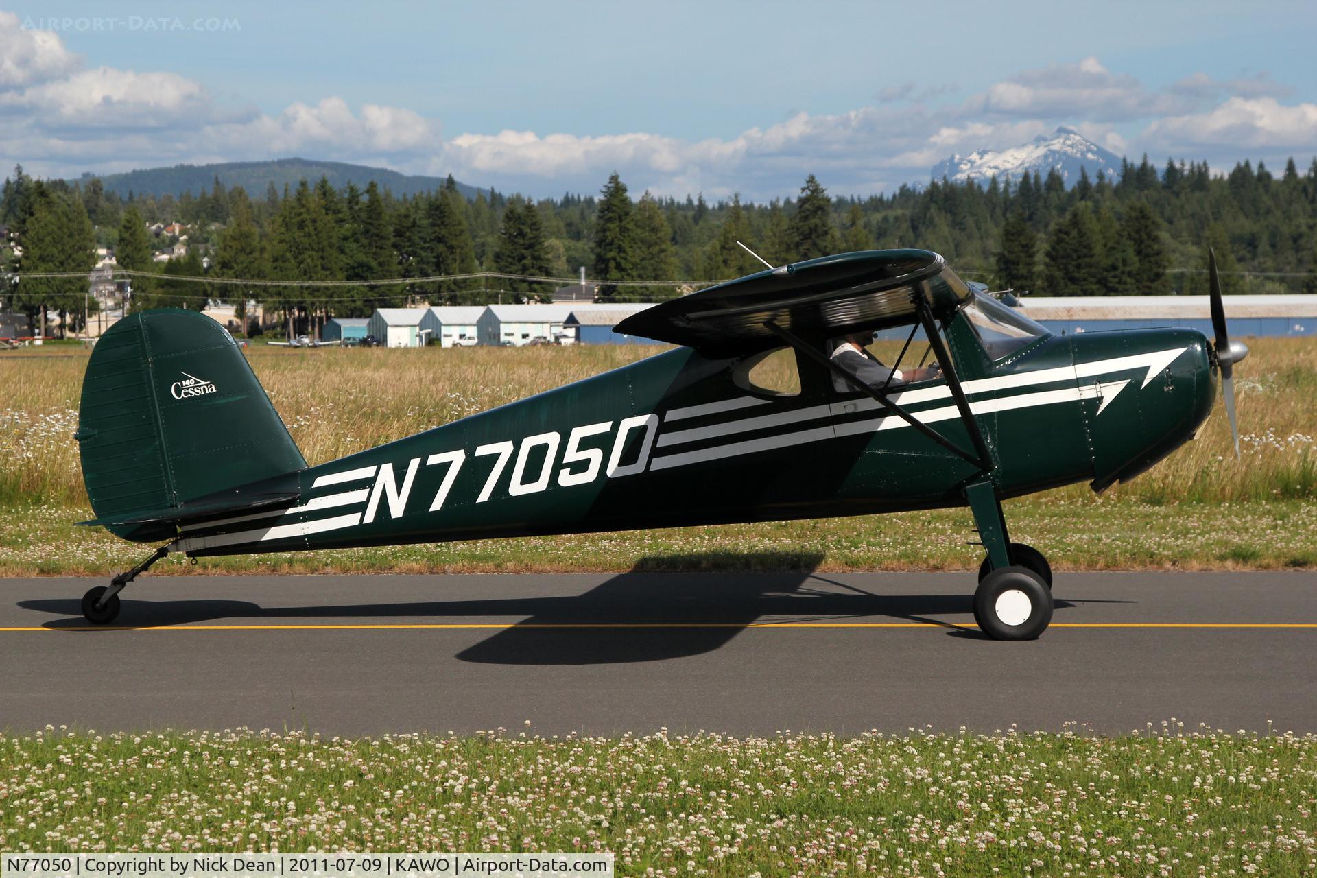 N77050, 1946 Cessna 140 C/N 11504, KAWO/AWO