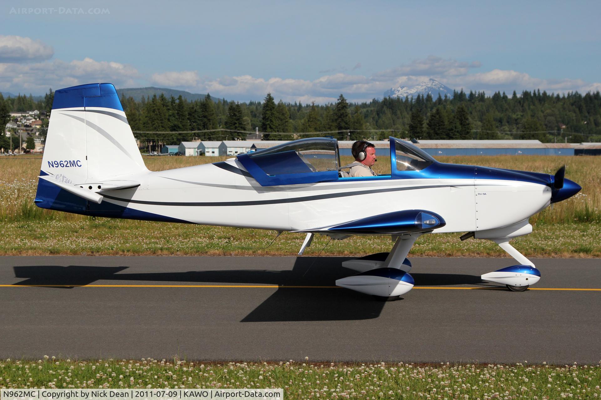 N962MC, Vans RV-9A C/N 91244, KAWO/AWO