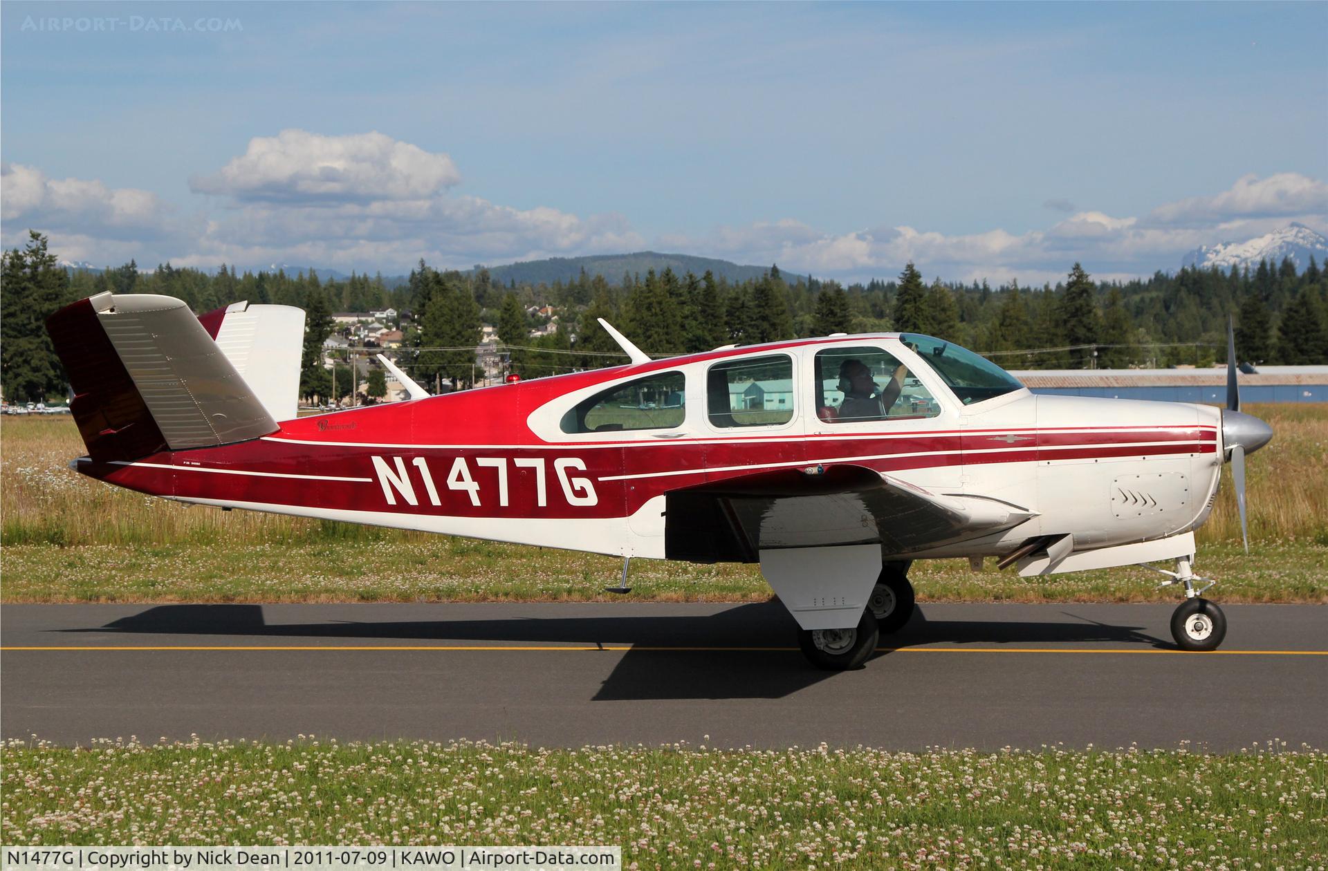 N1477G, 1962 Beech P35 Bonanza C/N D-6980, KAWO/AWO