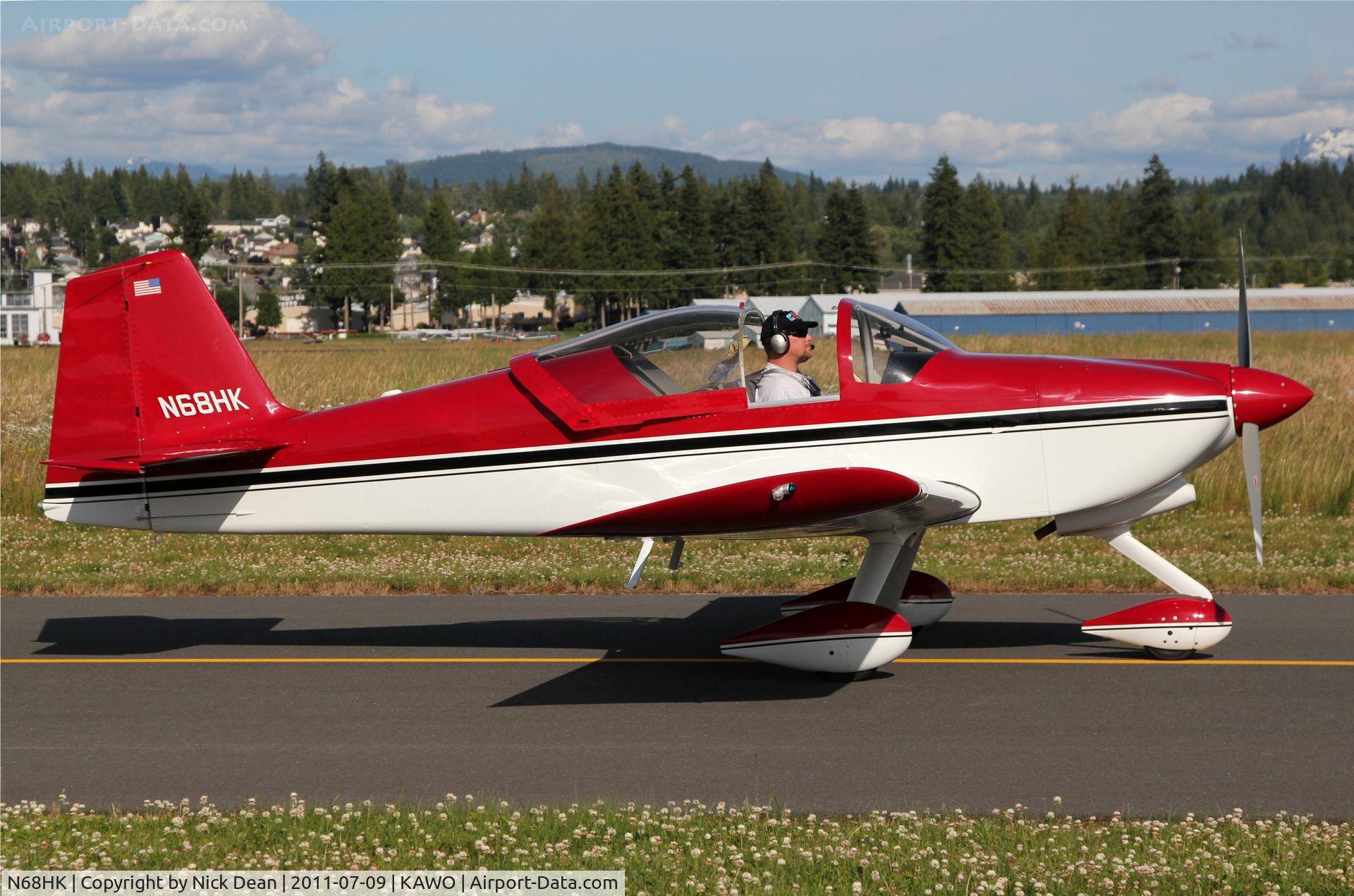 N68HK, Vans RV-6A C/N 60323, KAWO/AWO