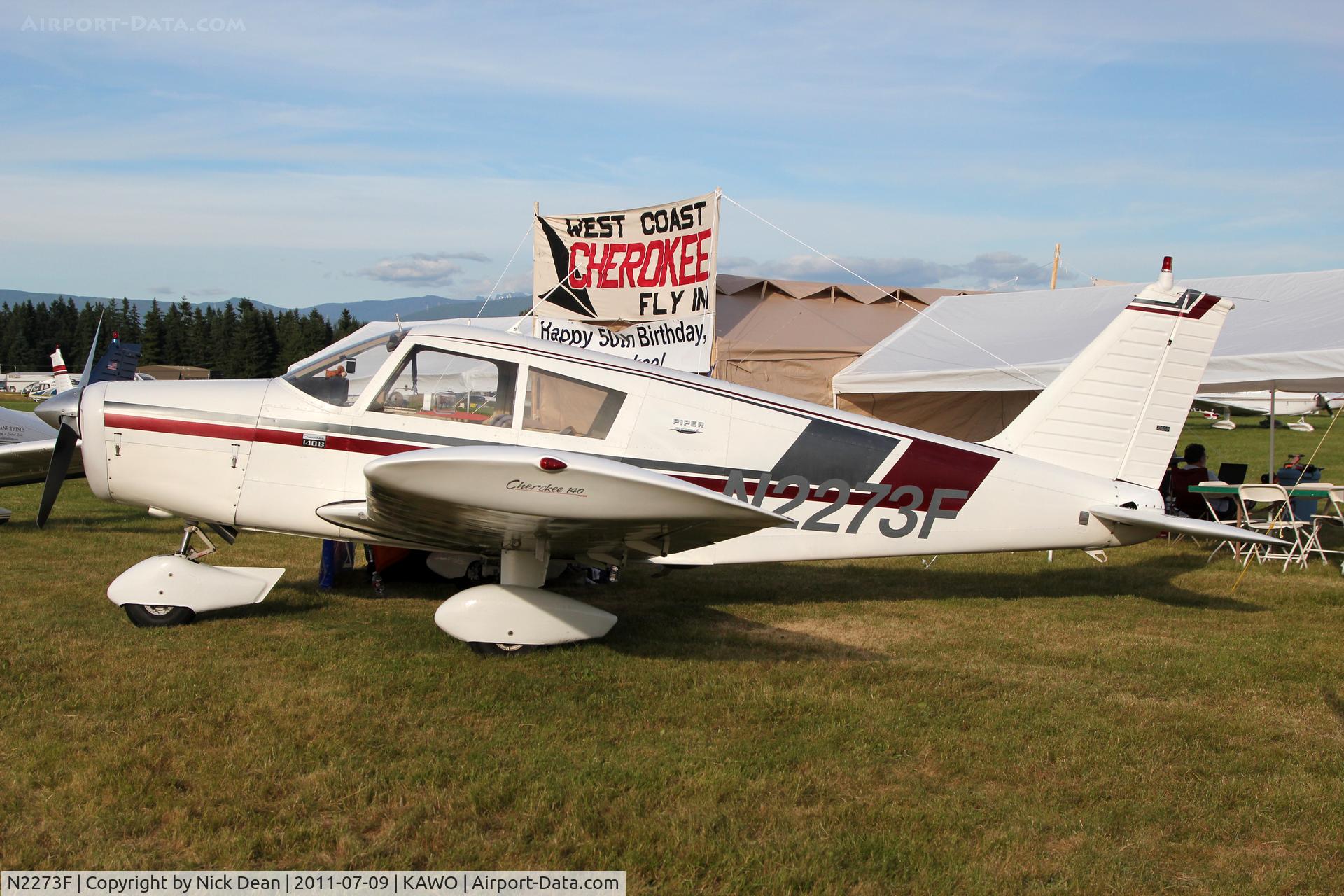 N2273F, 1969 Piper PA-28-140 C/N 28-25431, KAWO/AWO