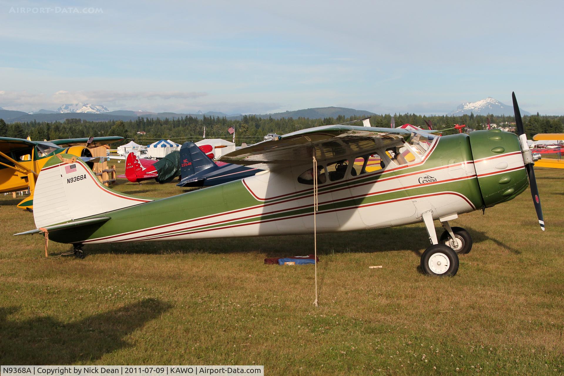 N9368A, 1949 Cessna 195 C/N 7447, KAWO/AWO
