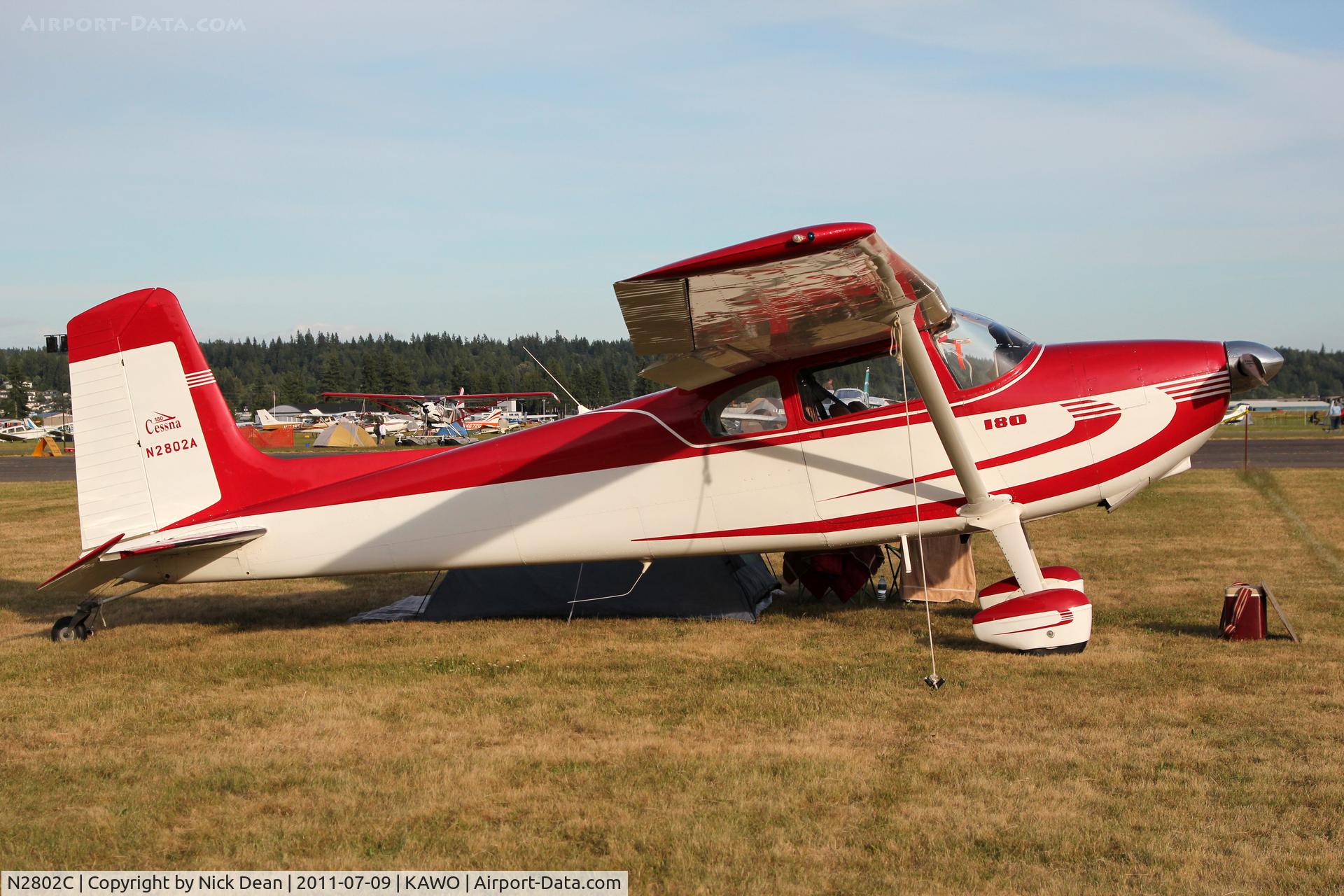 N2802C, 1954 Cessna 170B C/N 26345, KAWO/AWO