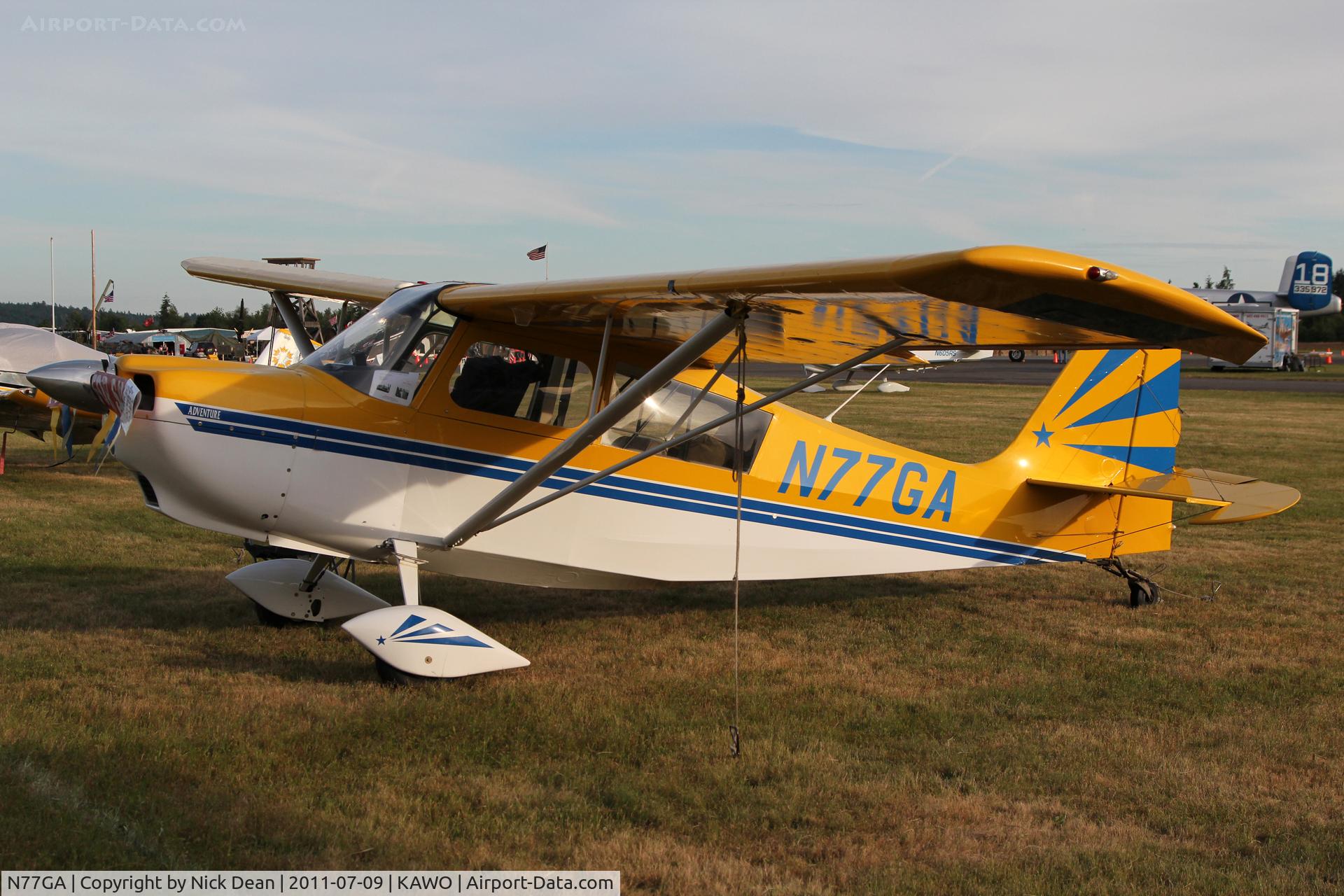 N77GA, 2003 American Champion 7GCAA Citabria C/N 471-2003, KAWO/AWO