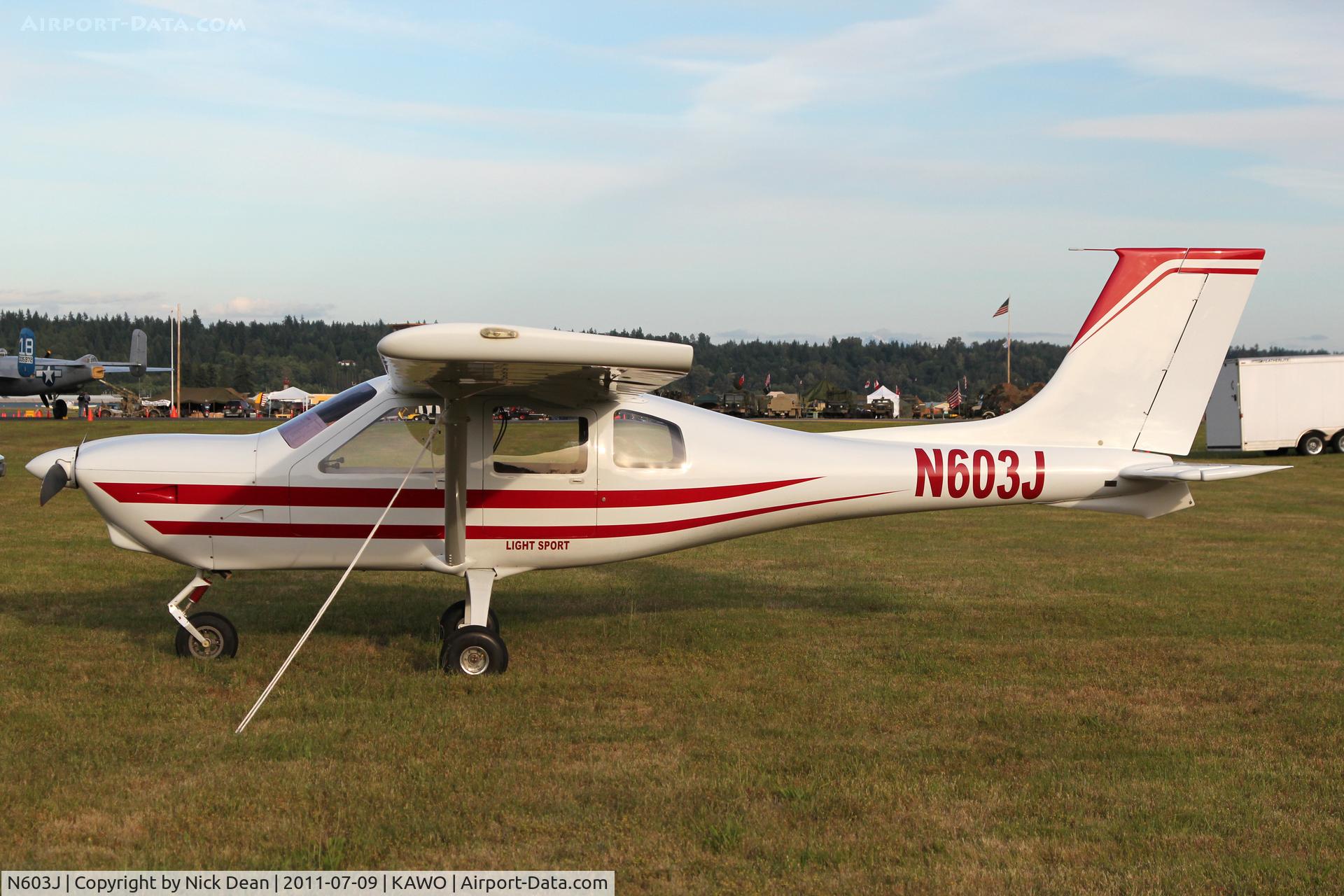 N603J, 2007 Jabiru J250-SP C/N 427, KAWO/AWO