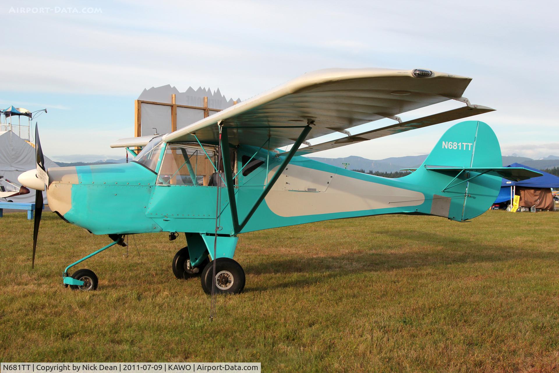 N681TT, 2007 Tanner Avid MODEL IV C/N 1243D, KAWO/AWO