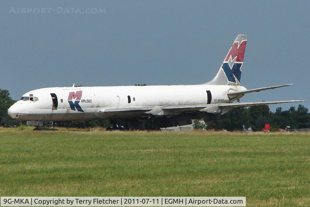 9G-MKA, 1966 Douglas DC-8-55F C/N 45804, Douglas DC8-55F(JT), c/n: 45804 WFU at Kent International