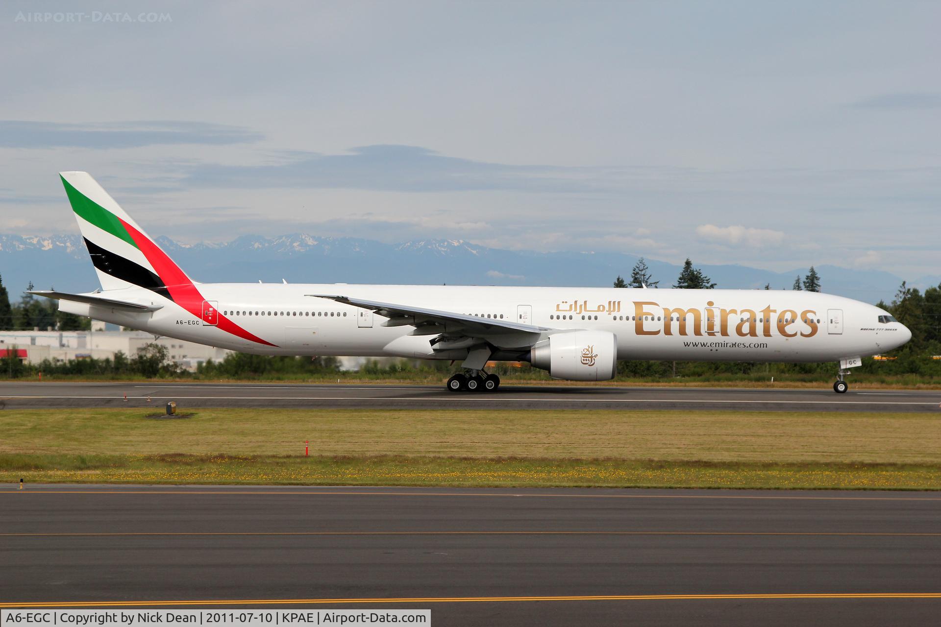 A6-EGC, 2011 Boeing 777-31H/ER C/N 35596, KPAE/PAE