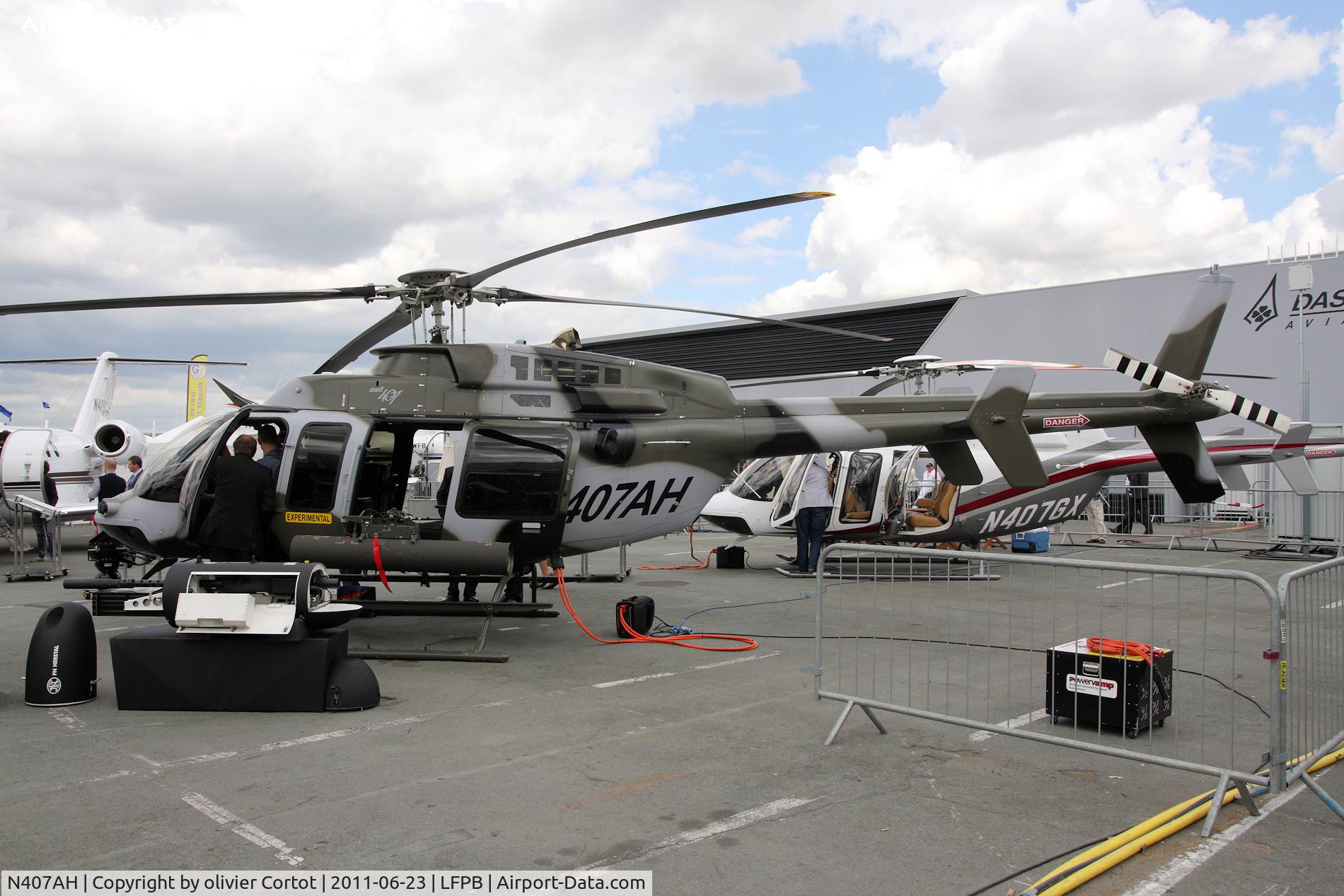 N407AH, 2010 Bell 407 C/N 53989, paris air show 2011