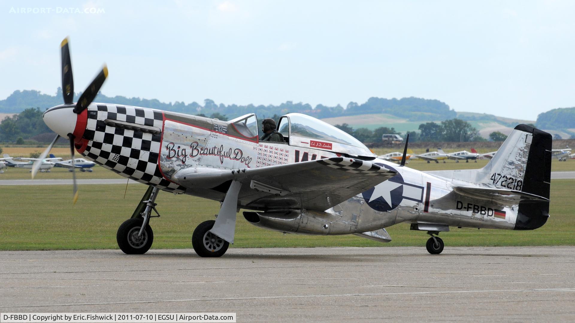 D-FBBD, 1951 Commonwealth CA-18 Mustang 22 (P-51D) C/N CACM-192-1517, 3. D-FBBD at Flying Legends Air Show, July 2011