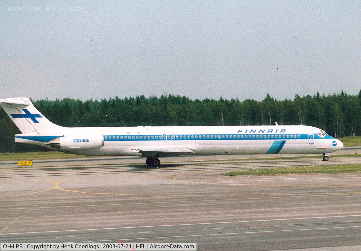 OH-LPB, 1993 McDonnell Douglas MD-83 (DC-9-83) C/N 49966, Finnair