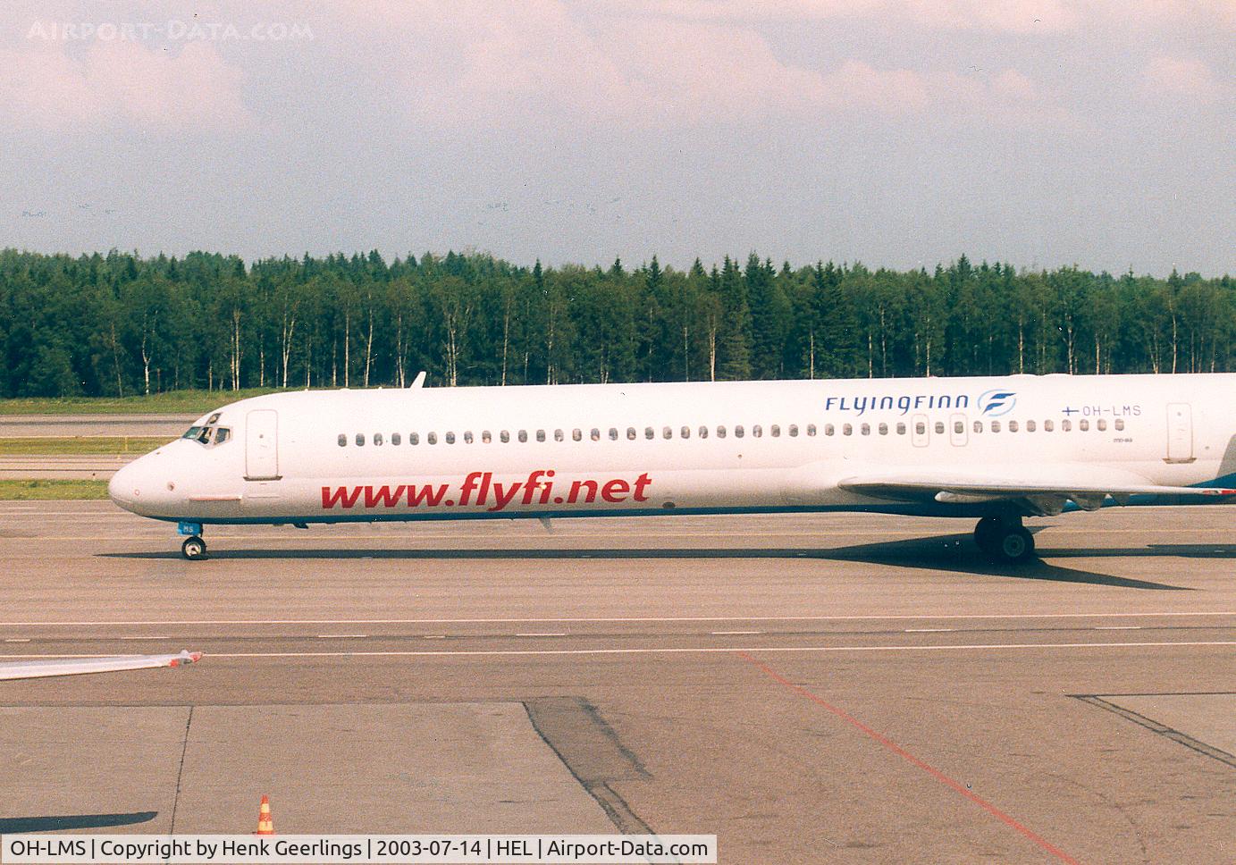 OH-LMS, 1985 McDonnell Douglas MD-83 (DC-9-83) C/N 49252, Flying Fin